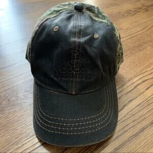 Ducks Unlimited adjustable camo baseball hat